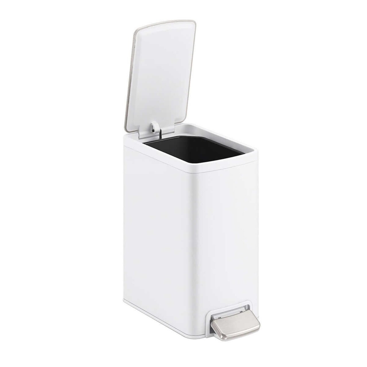 Kohler 6 Liter Stainless Steel Step Trash Bin White (Pack of 2)